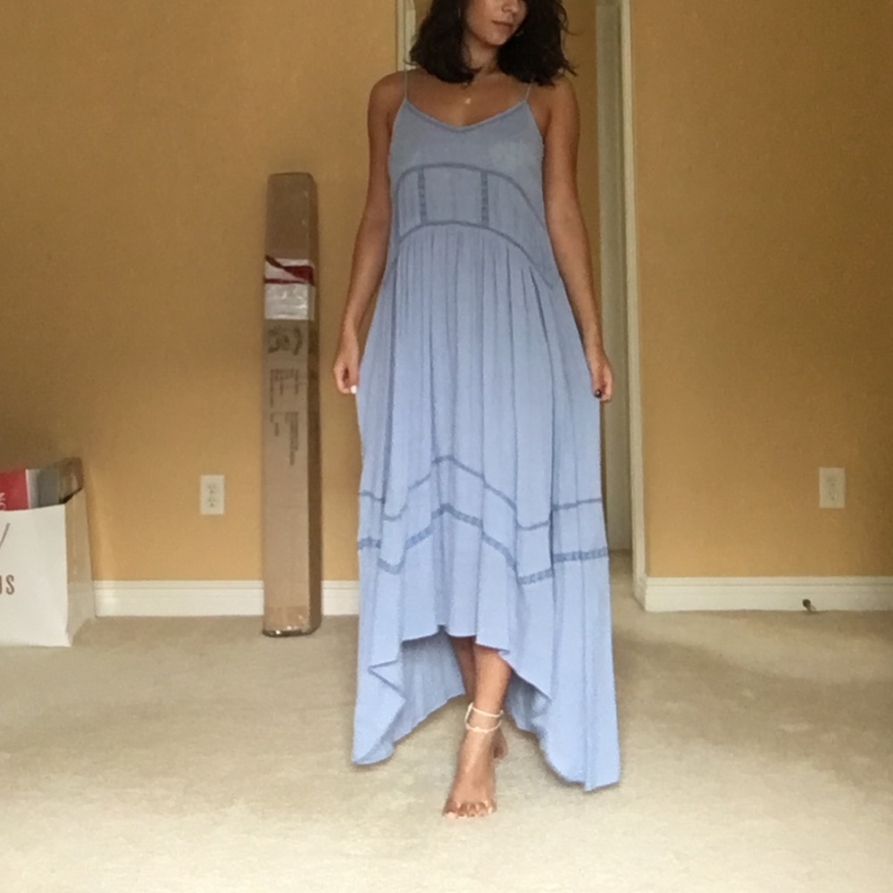 Blue maxi dress